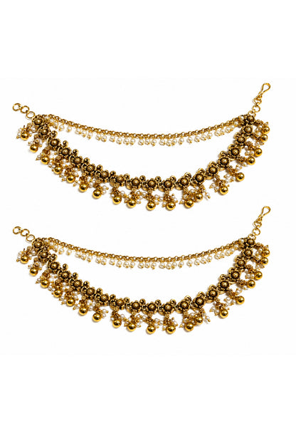 Royal Pearl Drape Ear Chain