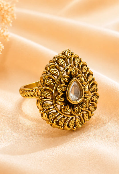 Meher Teardrop Ring