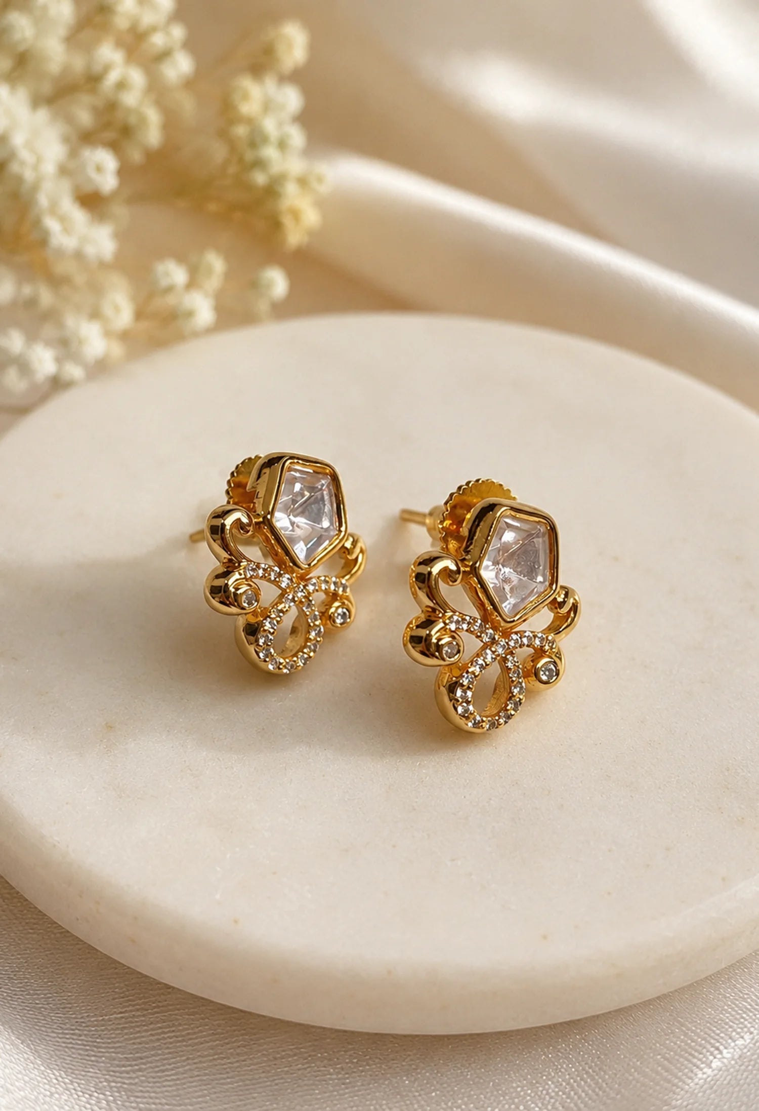 Crystal Vine Studs