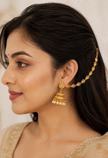 Royal Filigree Drop Ear Chain