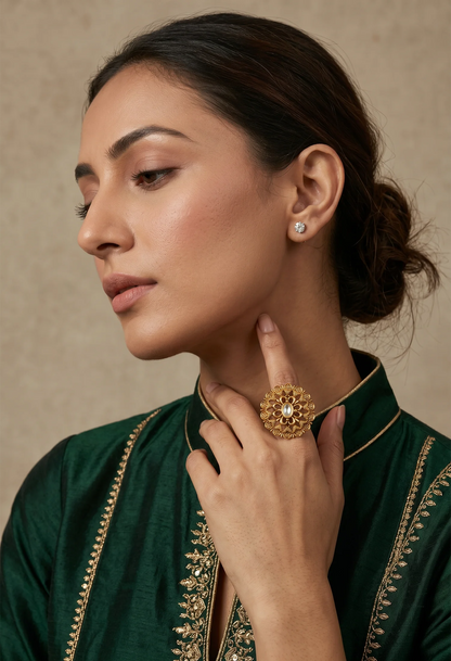 Noor Bloom Adjustable Ring