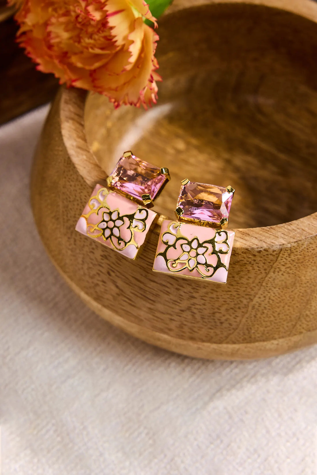 Radiant Rose Earring