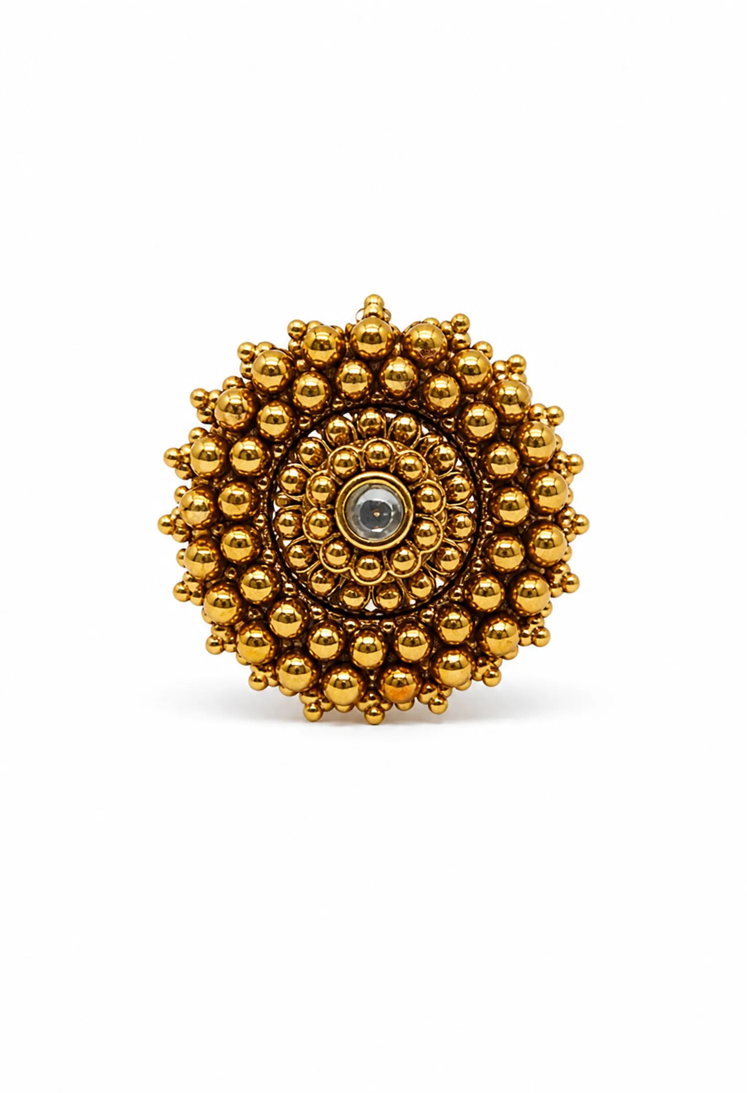 Royal Bead Halo Ring