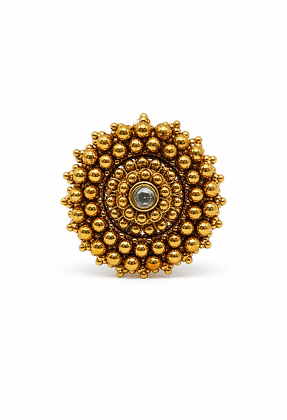 Royal Bead Halo Ring