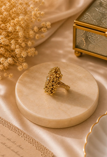 Royal Bead Halo Ring