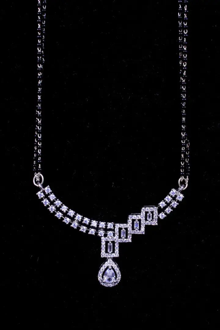 American diamond mangal sutra set