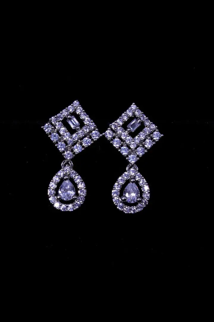 silver earrings