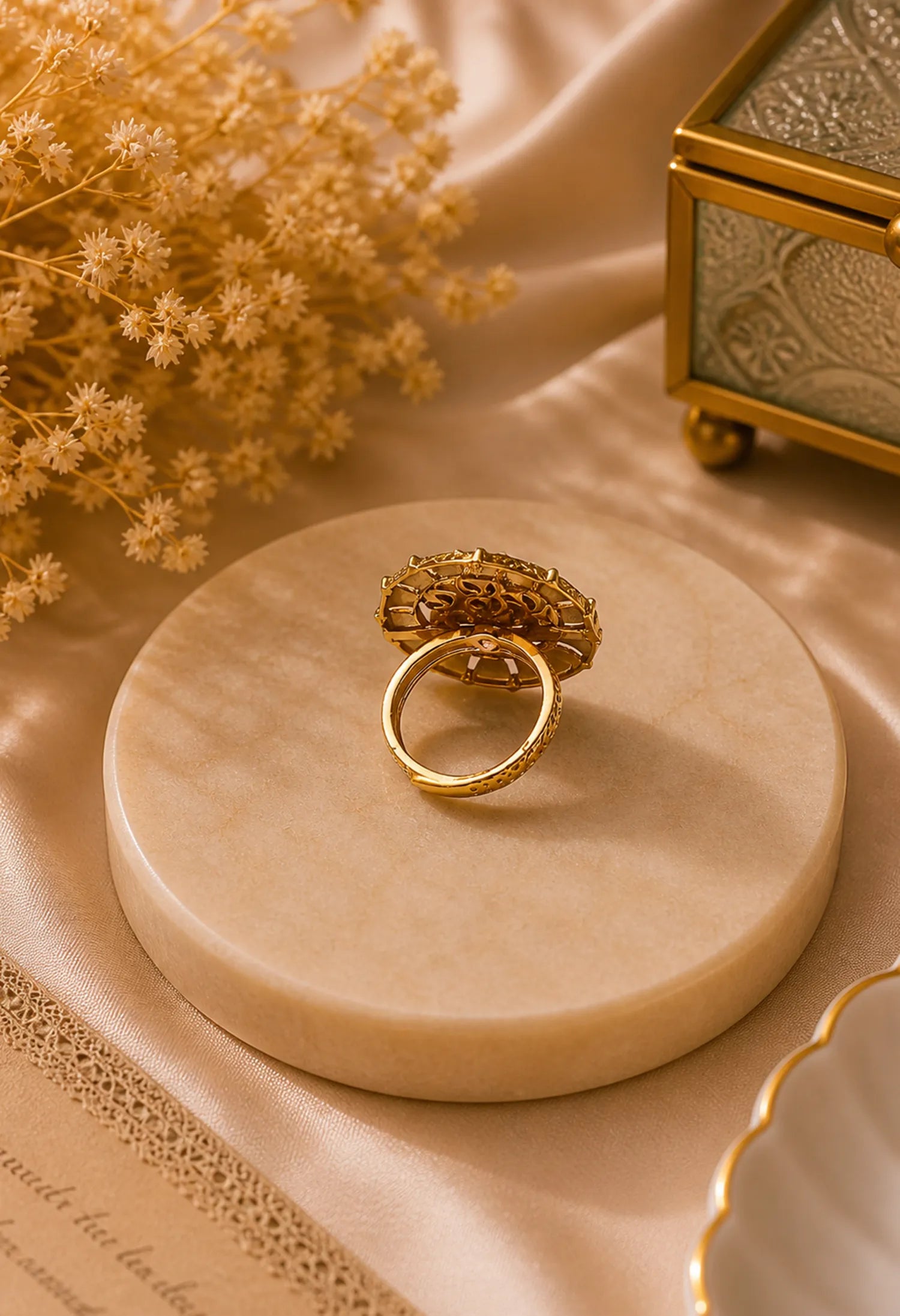 Sunburst Crystal Ring