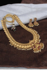 Load image into Gallery viewer, laxmi temple necklace set 
