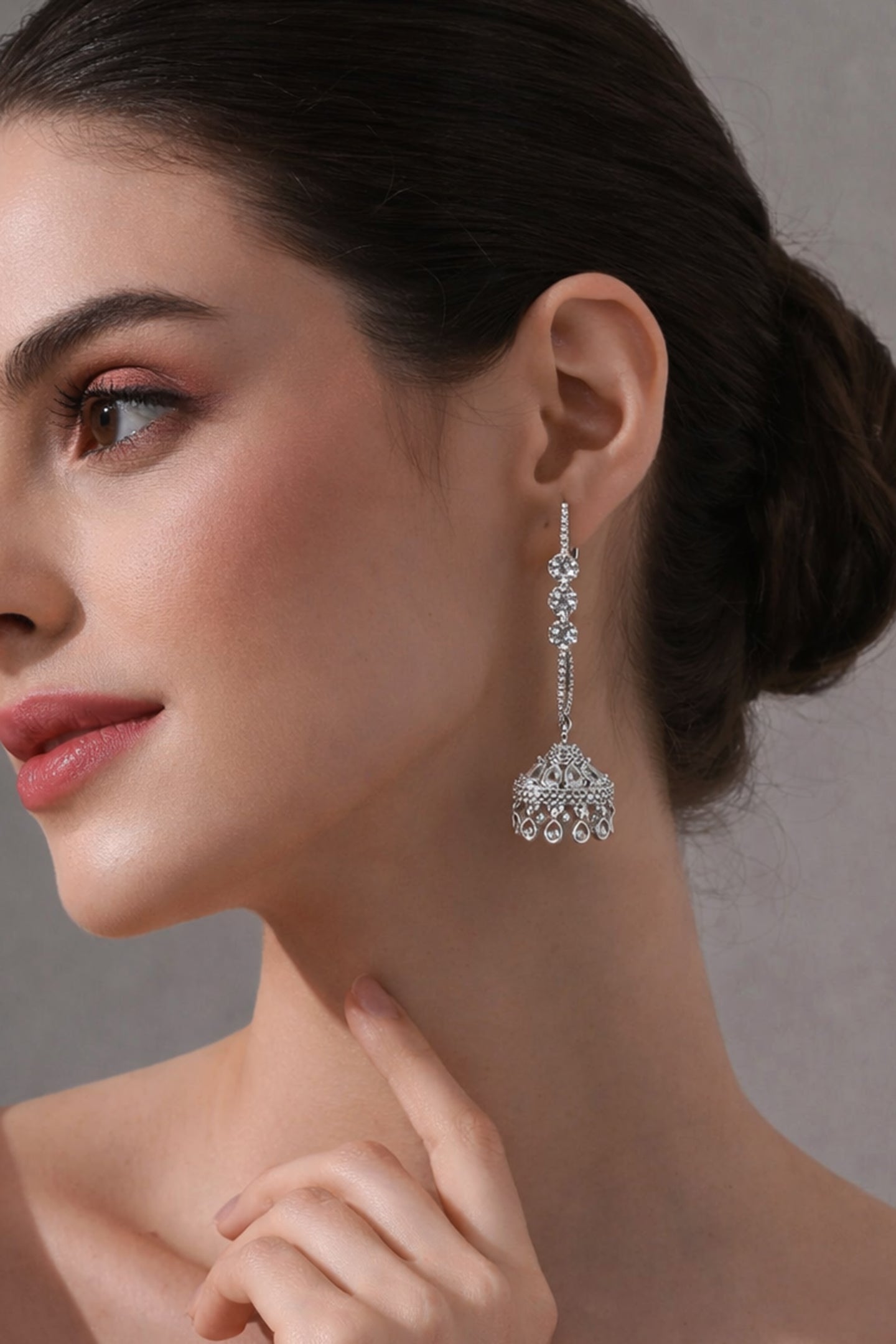 Alishba Hoop Jhumka Earrings