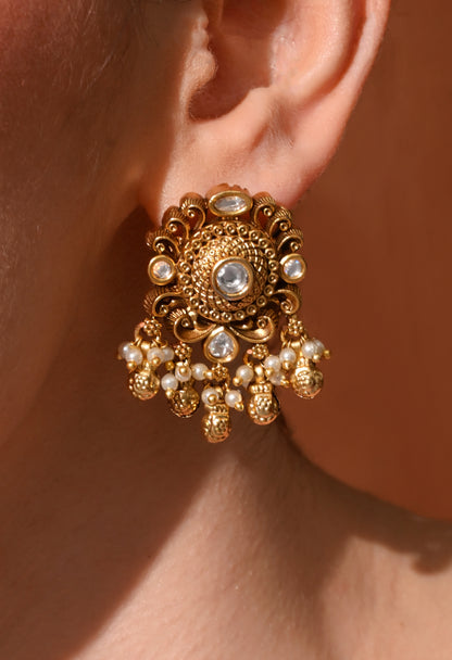 Royal Pearl Bloom Studs