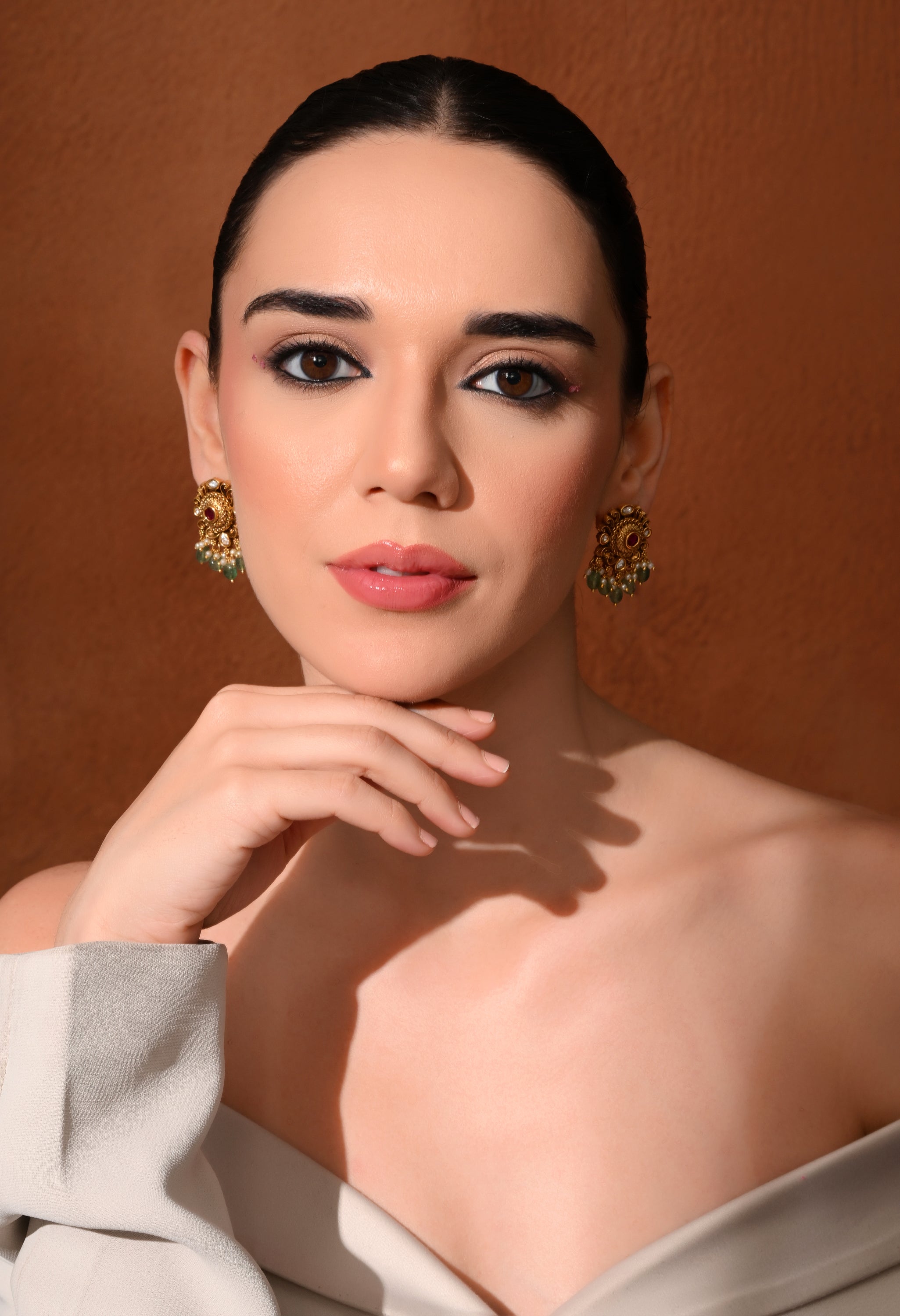 Ruby Garden Stud Earrings