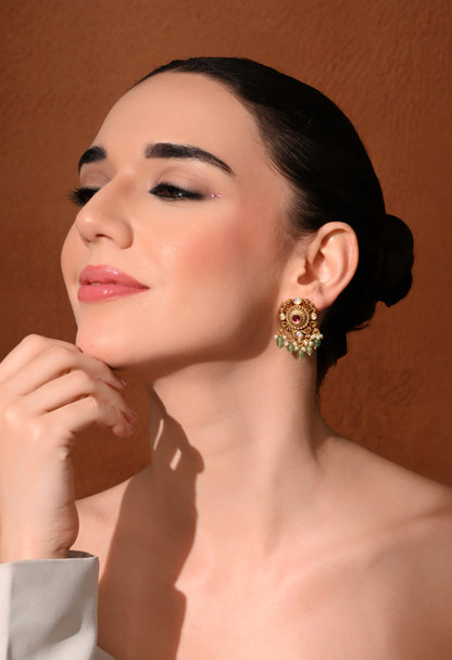 Ruby Garden Stud Earrings