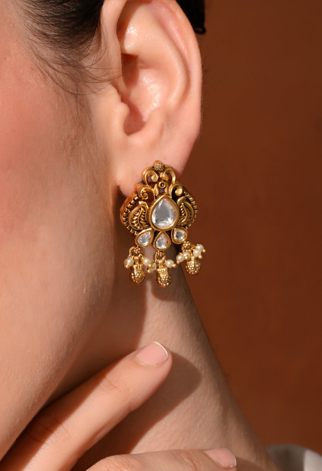 Ivory Drop Heritage Studs