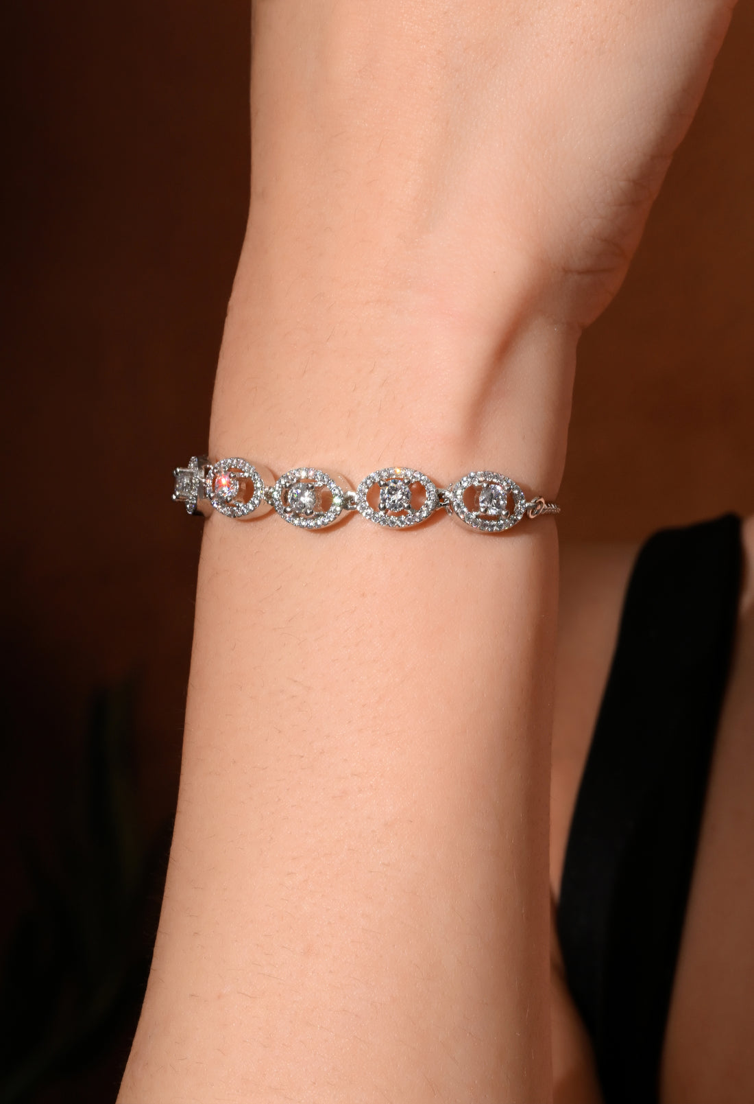 Silver Halo Grace Bracelet