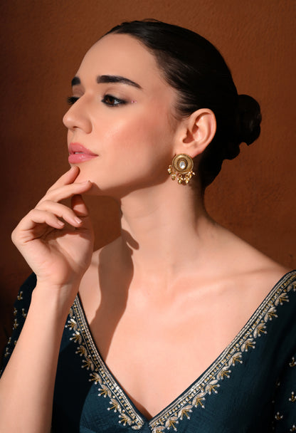 Heritage Pearl Disc Earrings