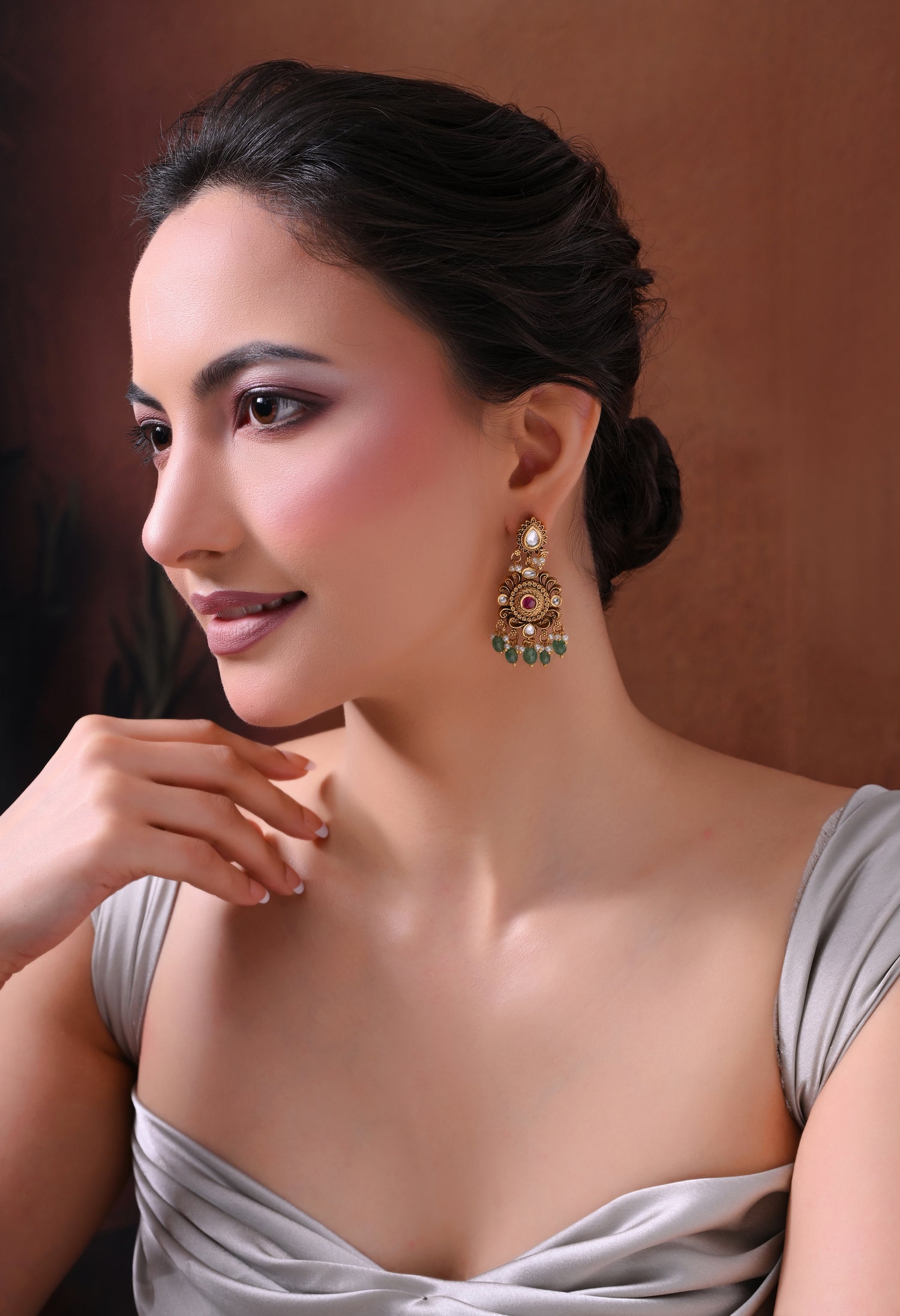 Regal Bloom Statement Earrings