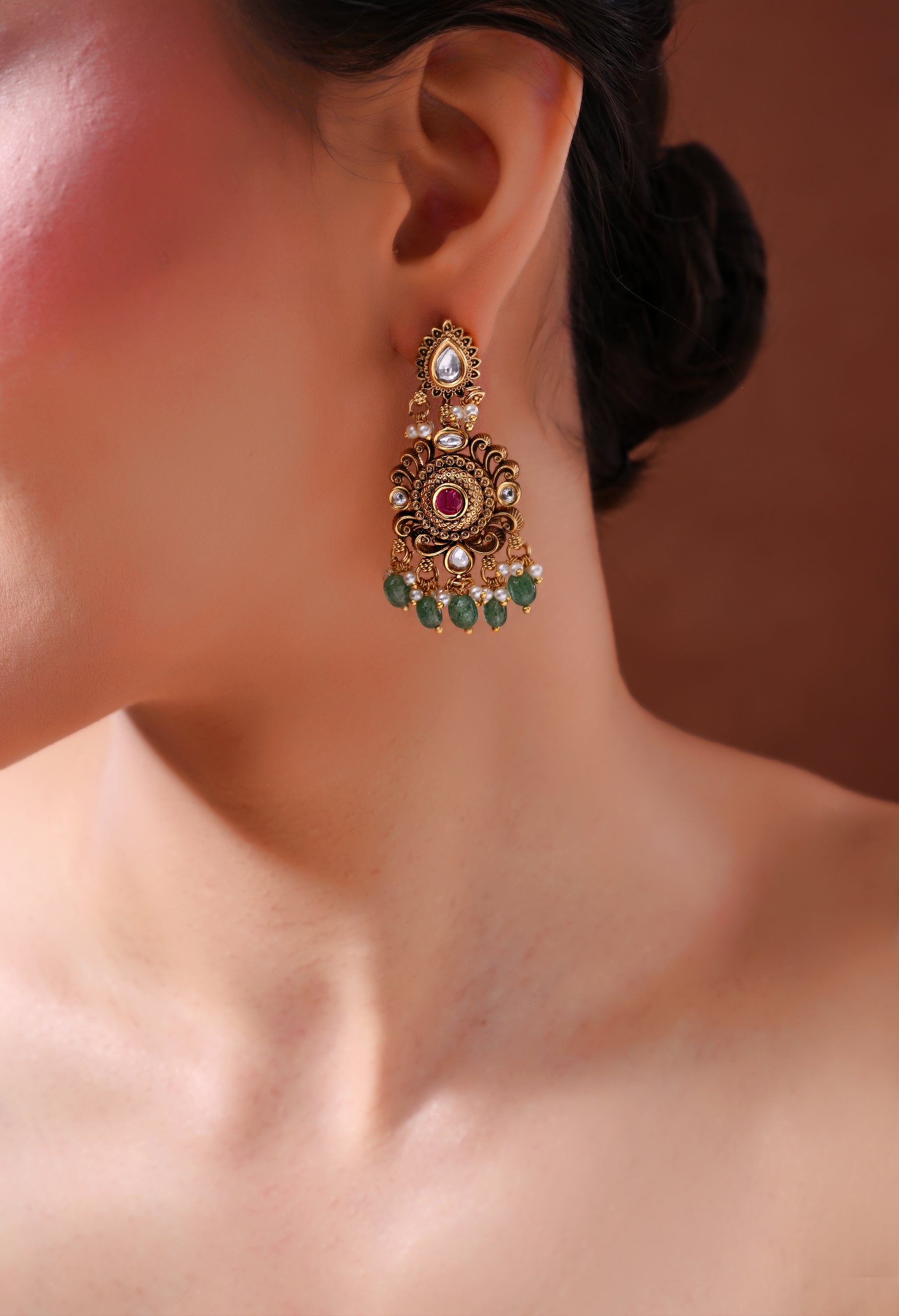 Regal Bloom Statement Earrings