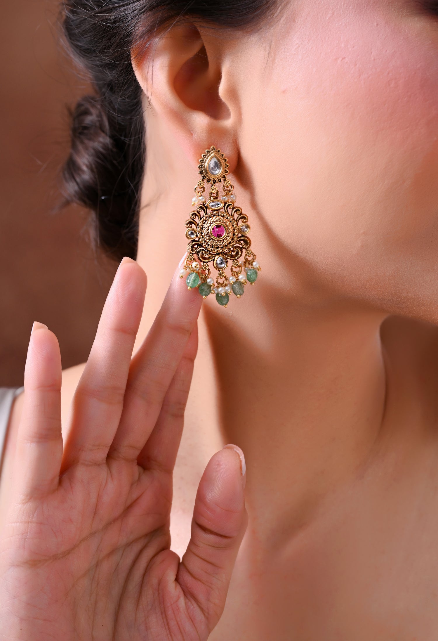 Regal Bloom Statement Earrings