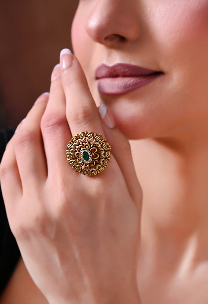 Emerald Royale Bloom Ring
