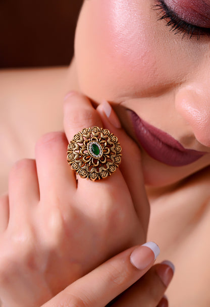 Emerald Royale Bloom Ring
