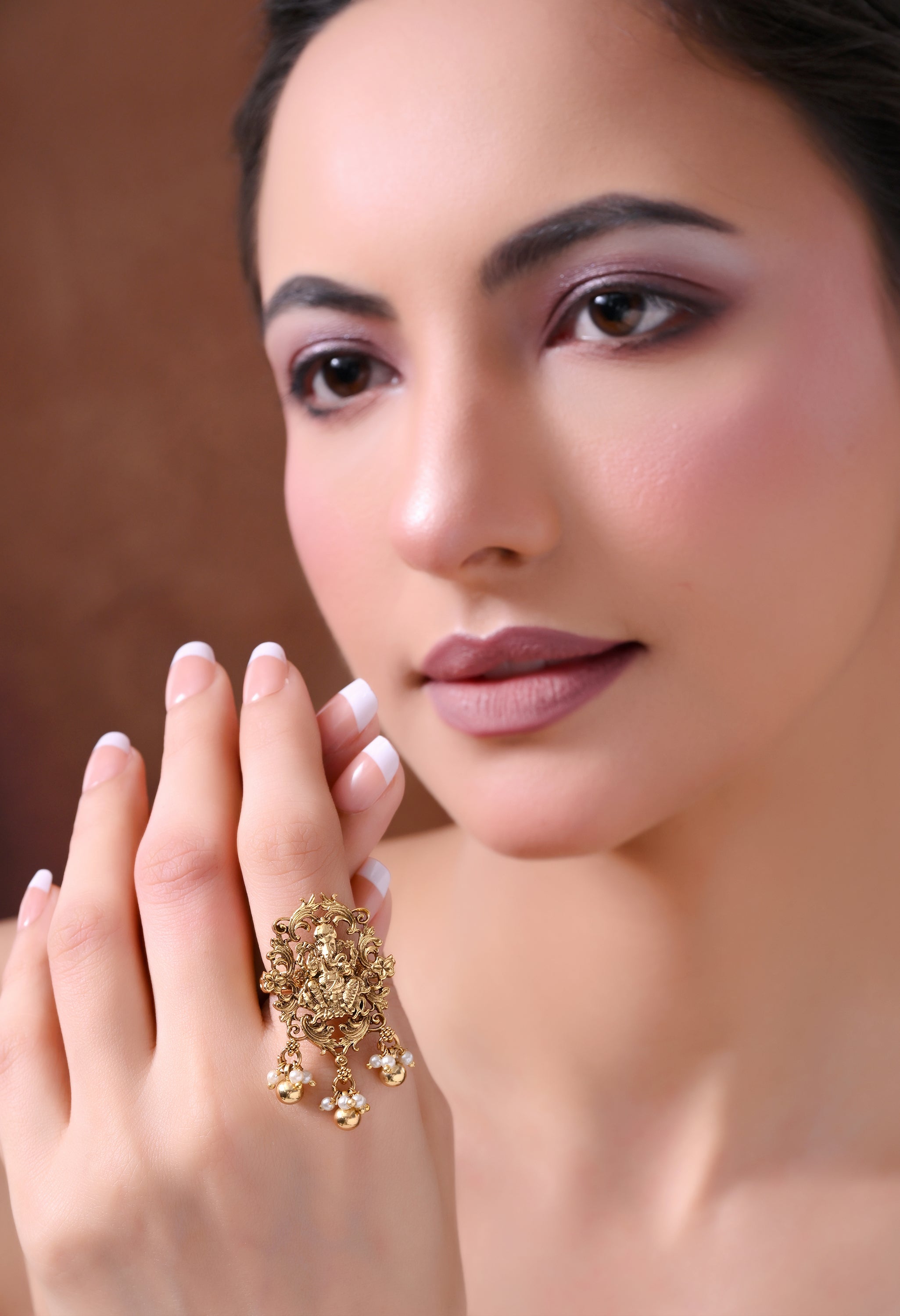 Divine Ganesha Charm Ring