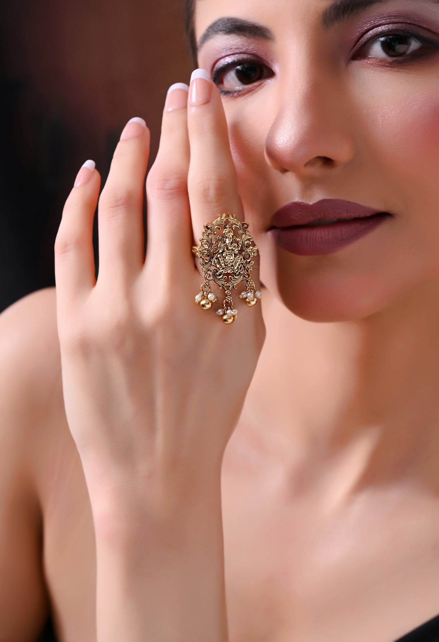 Divine Ganesha Charm Ring