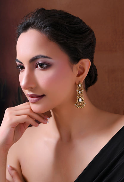 Royal Teardrop Cascade Earrings