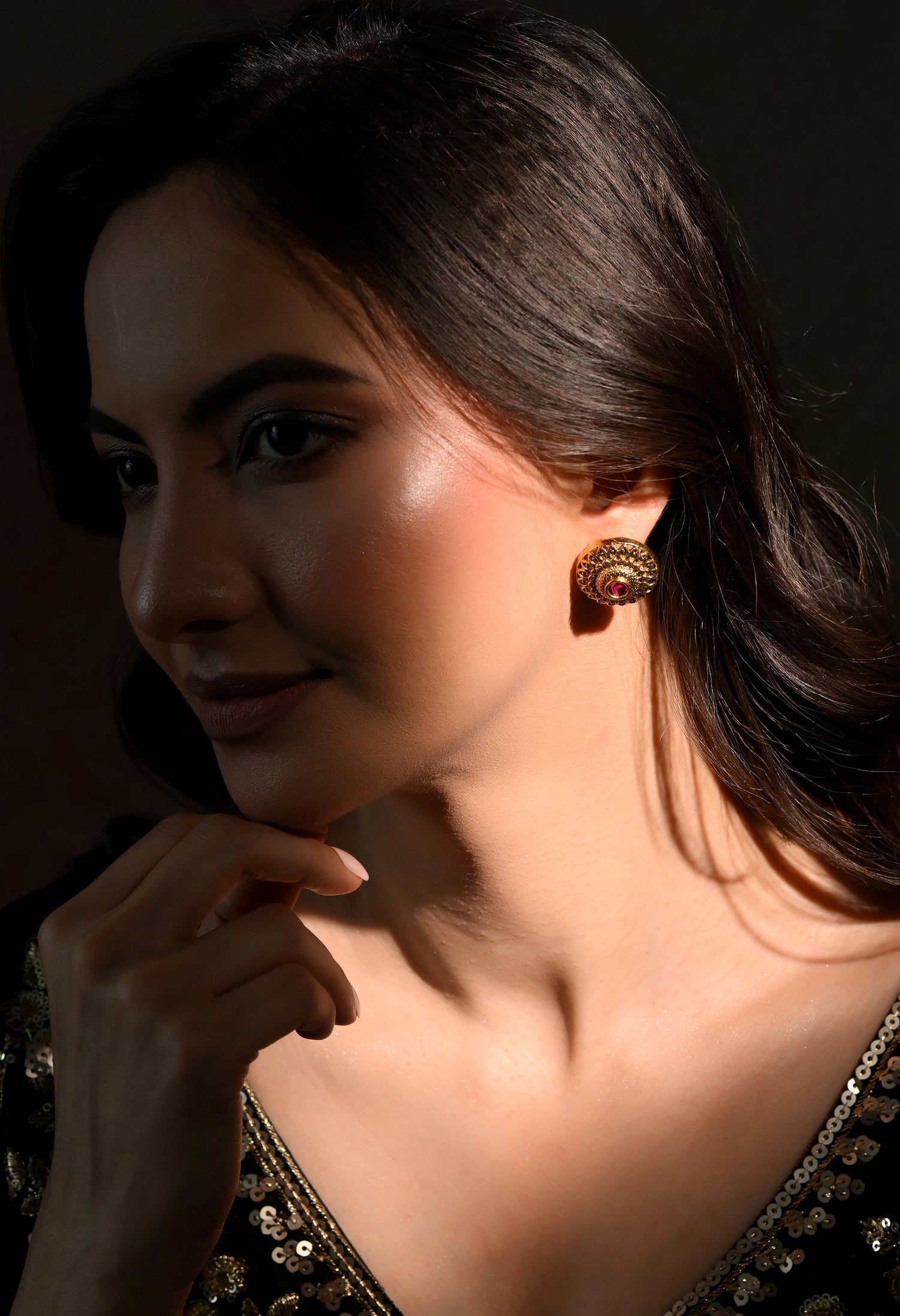 Ruby Radiance Studs