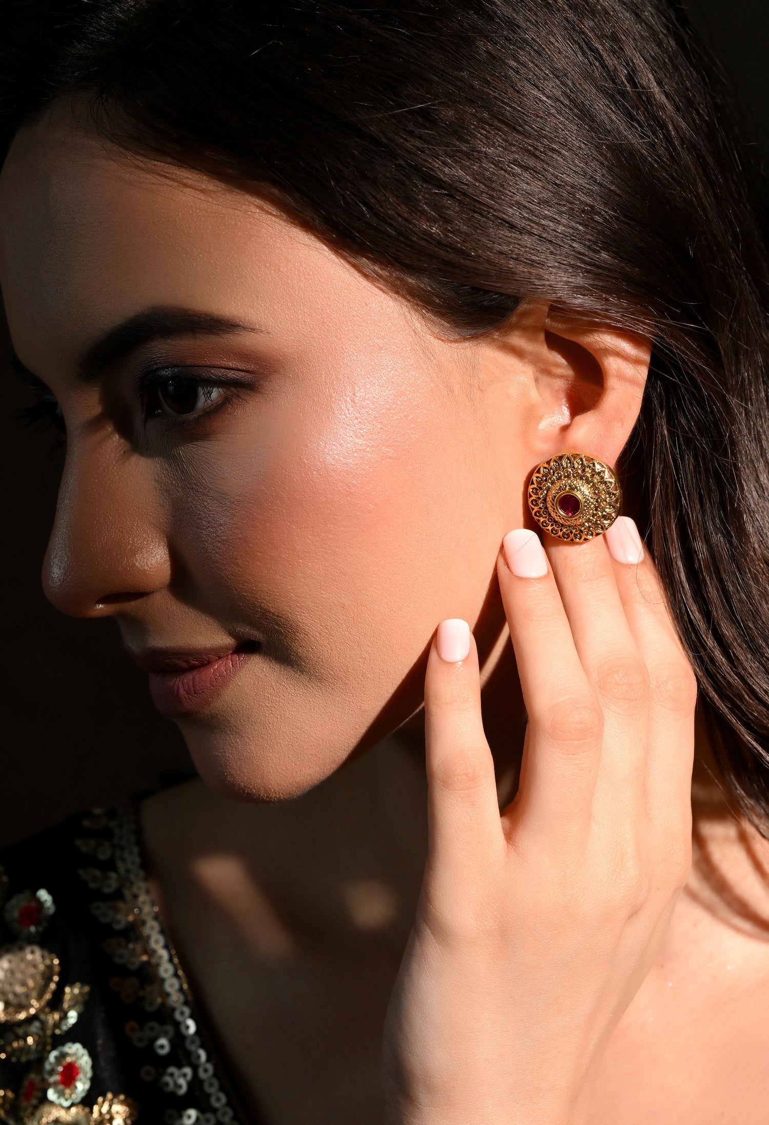 Ruby Radiance Studs