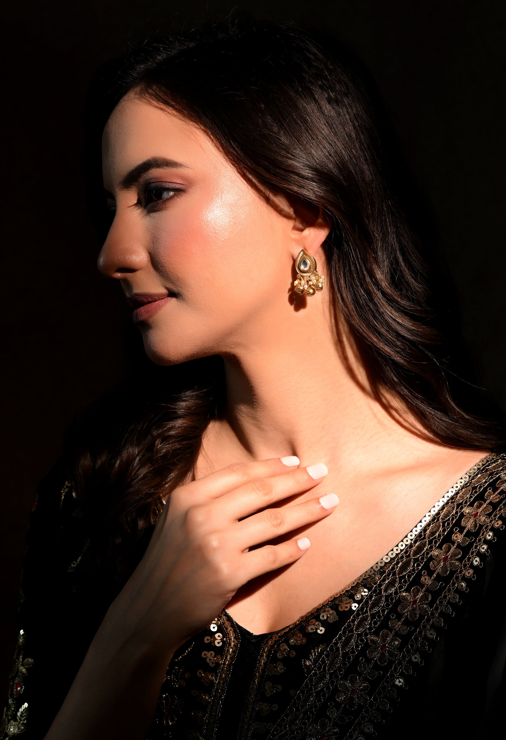 Golden Dewdrop Earrings