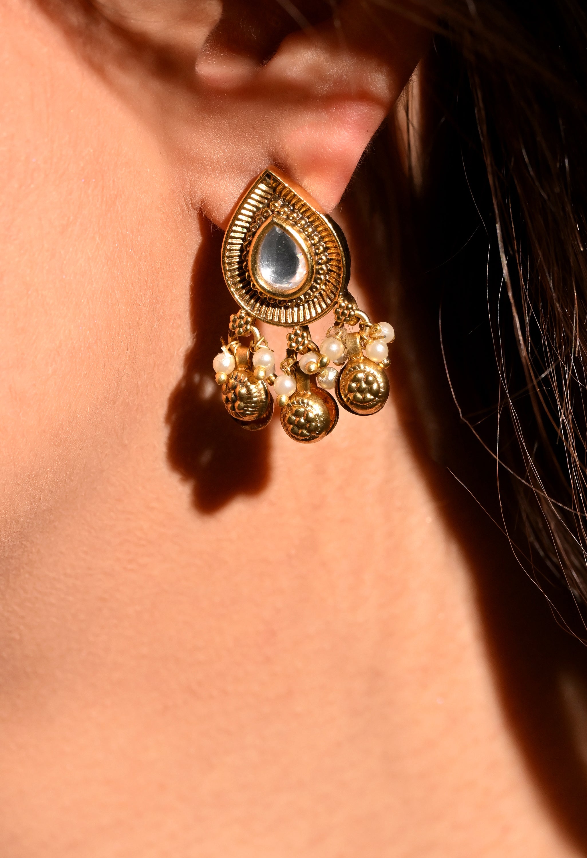 Golden Dewdrop Earrings