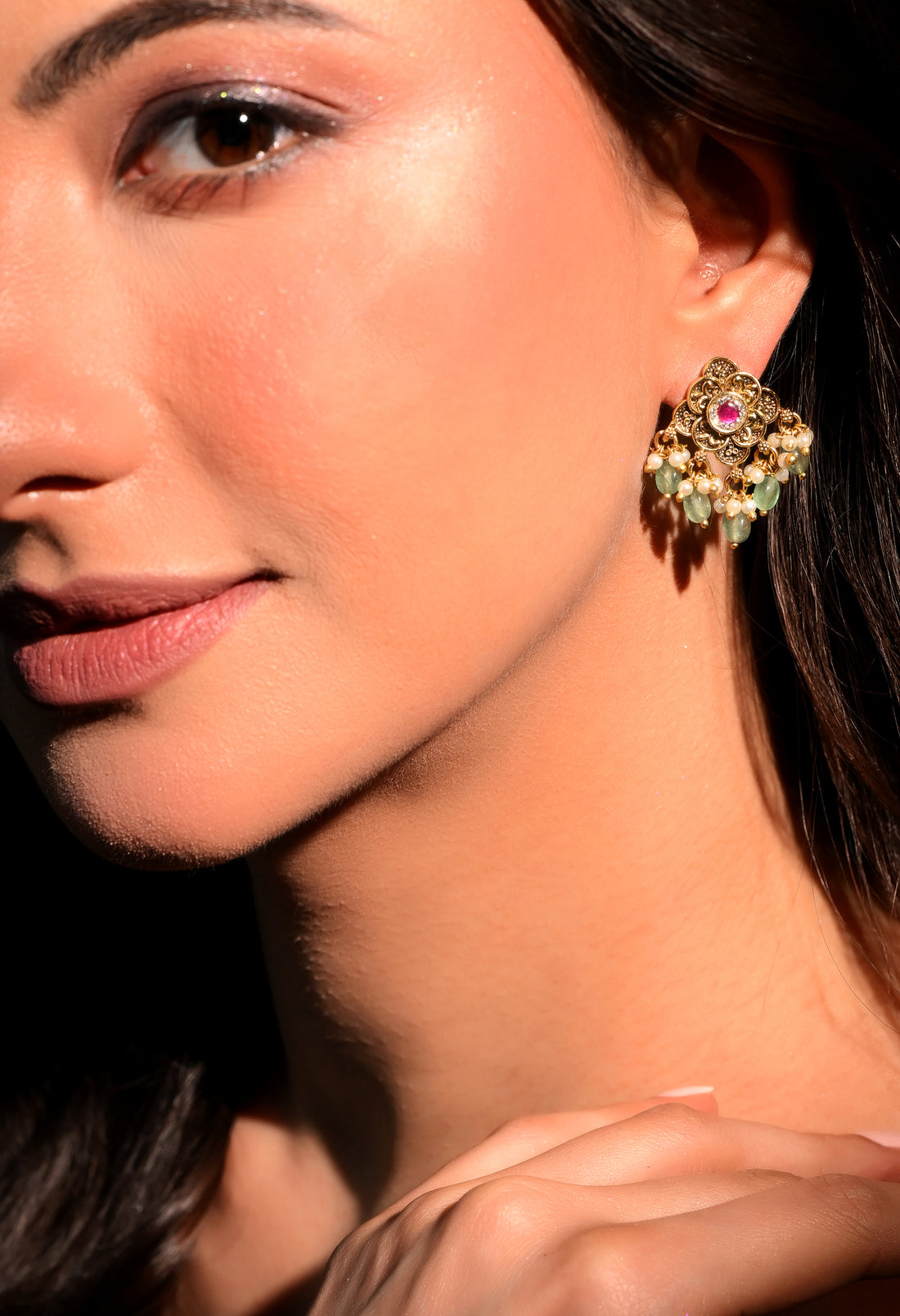 Ruby Bloom Pearl Drops