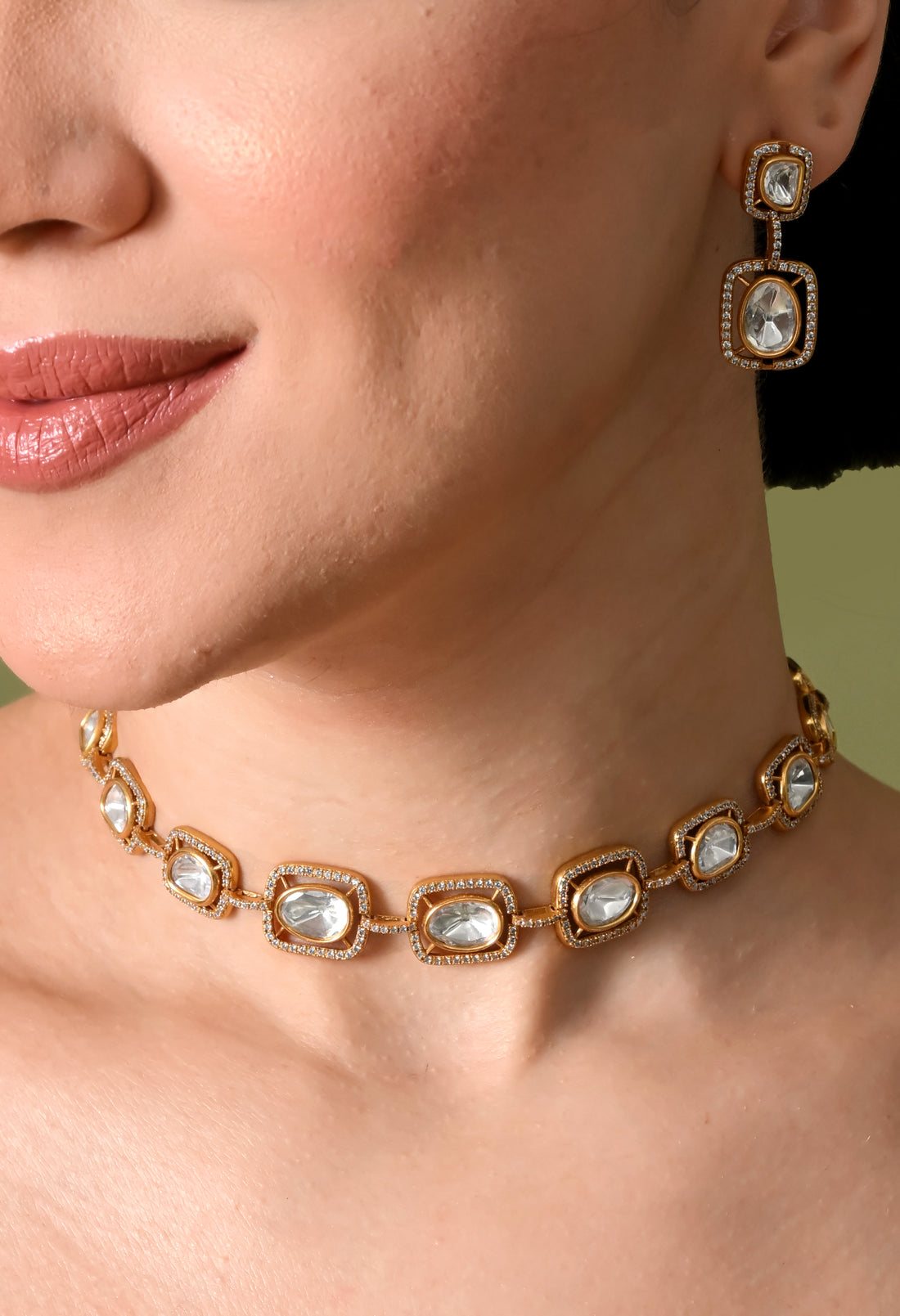 Elegant Golden Charm Jewelry Set