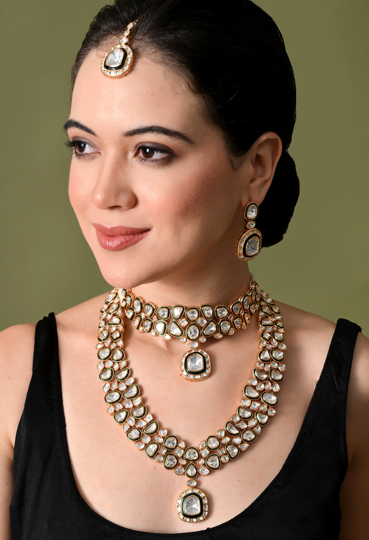 Regal Radiance Kundan Bridal Set For Woman