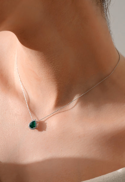 Emerald Essence Pendant Set