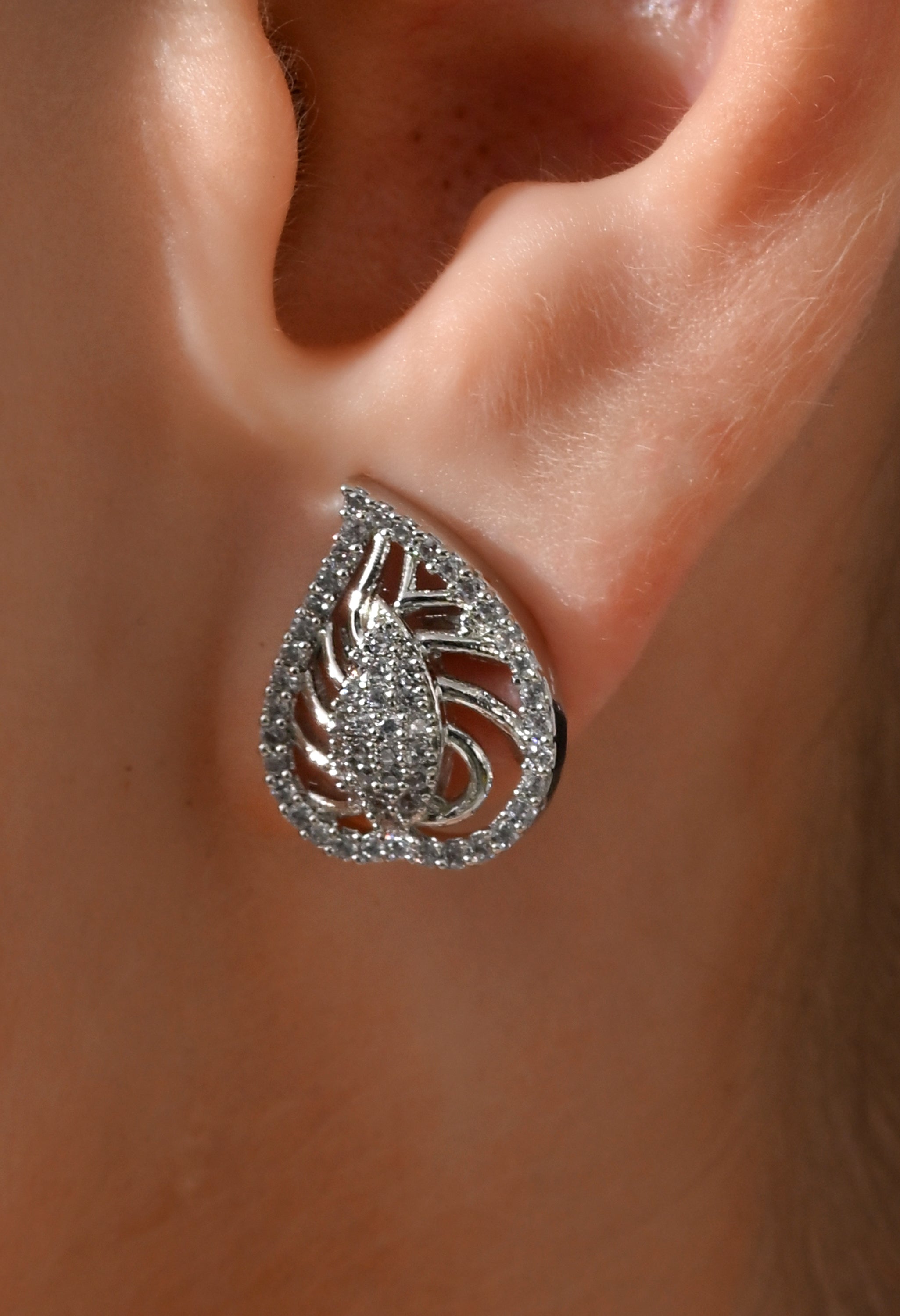 Silver Teardrop Elegance Set