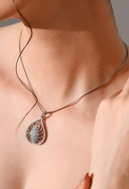 Silver Teardrop Elegance Set