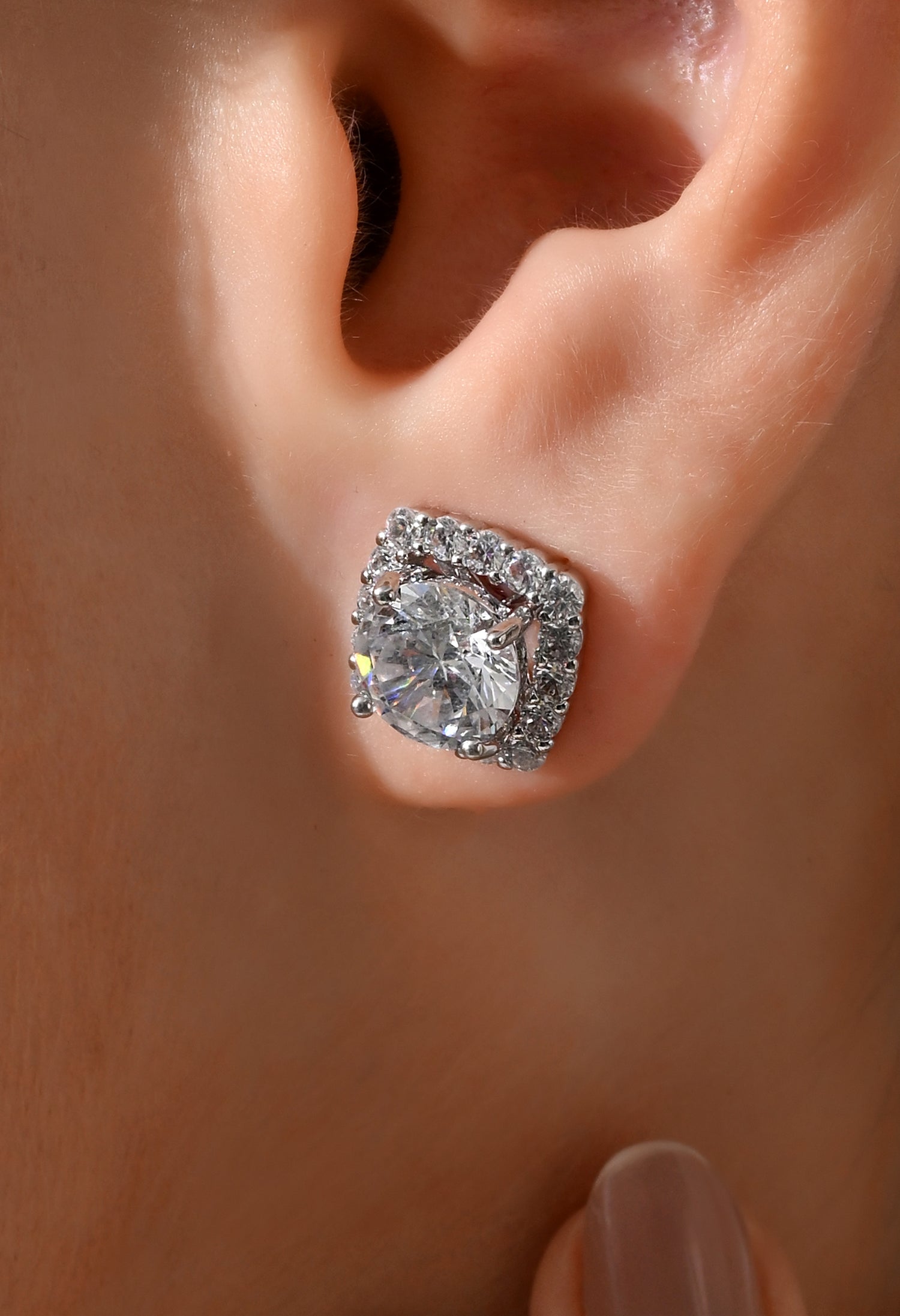 Celestial Shine Solitaire Studs