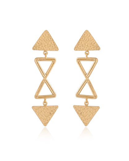 Geometric Triangle Drop Earrings