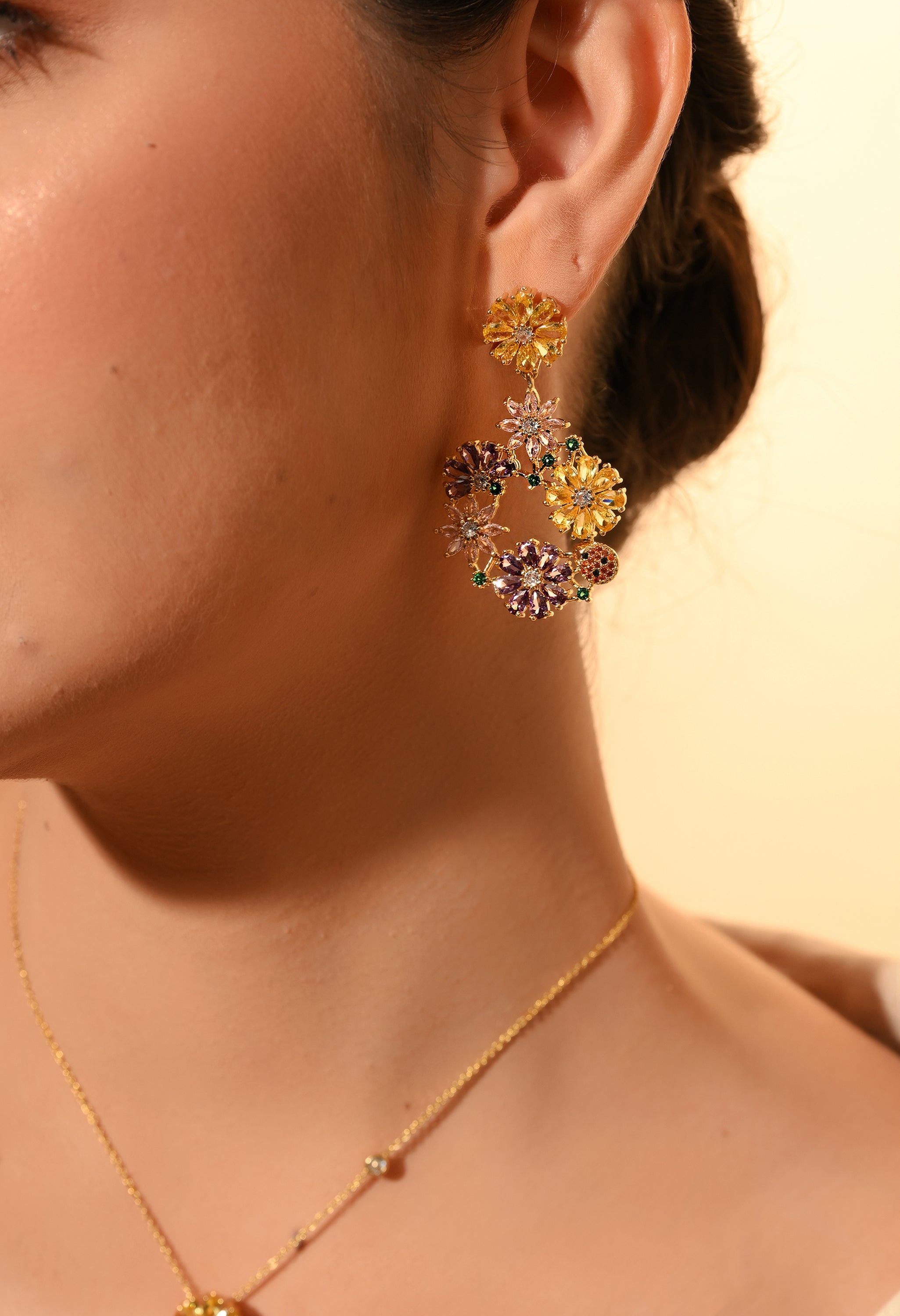 Radiant Bloom Floral Jewelry Set