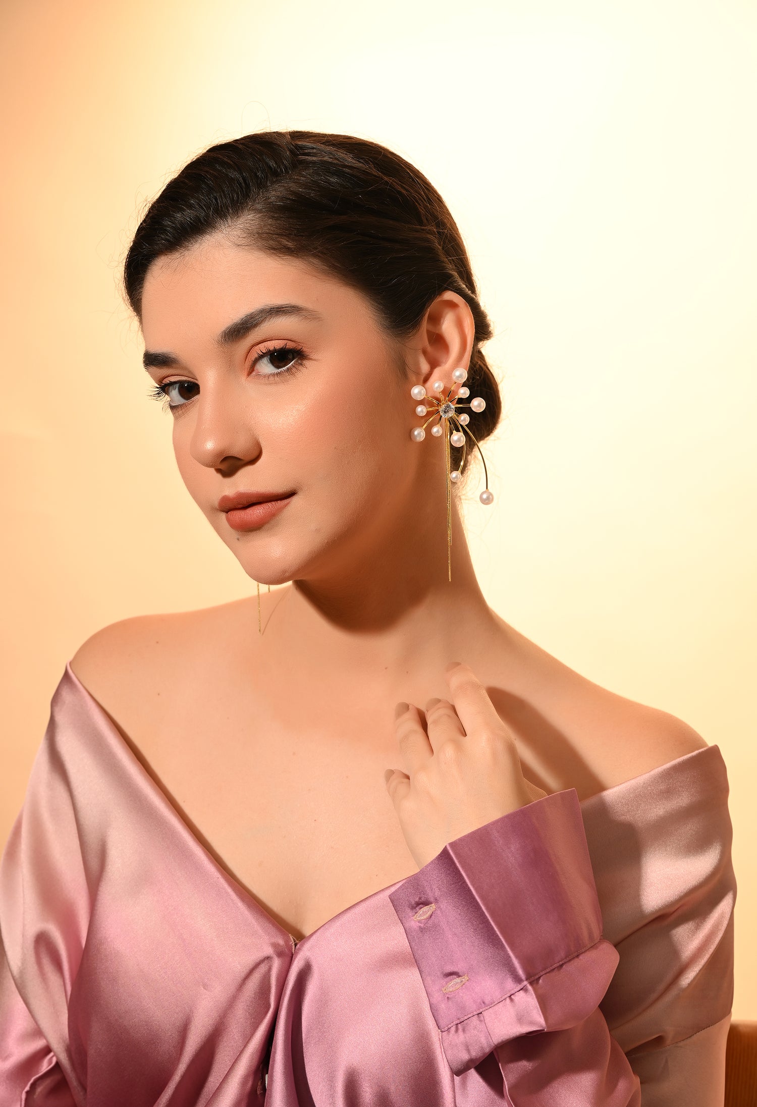 Pearl Radiance Statement Earrings