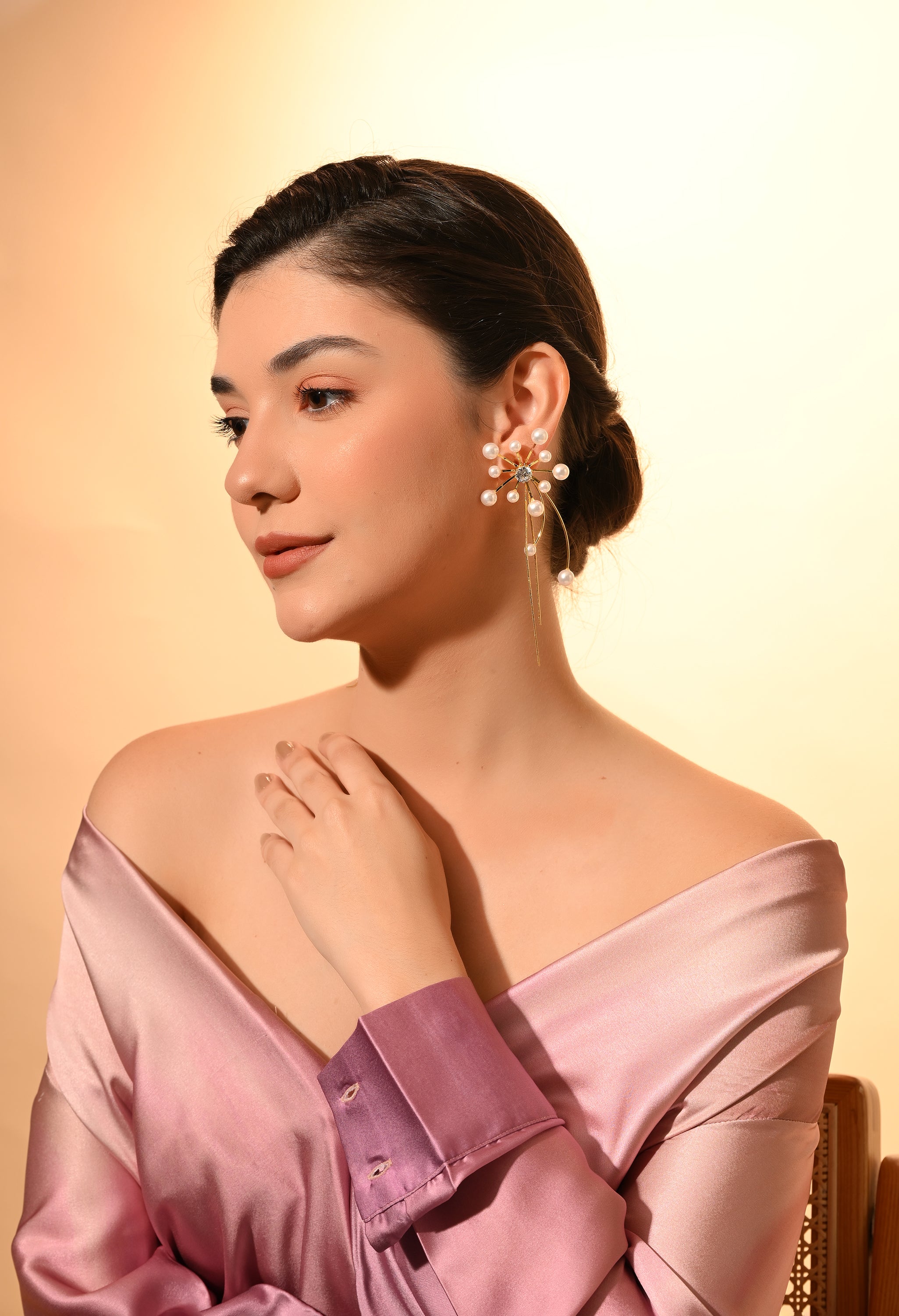 Pearl Radiance Statement Earrings