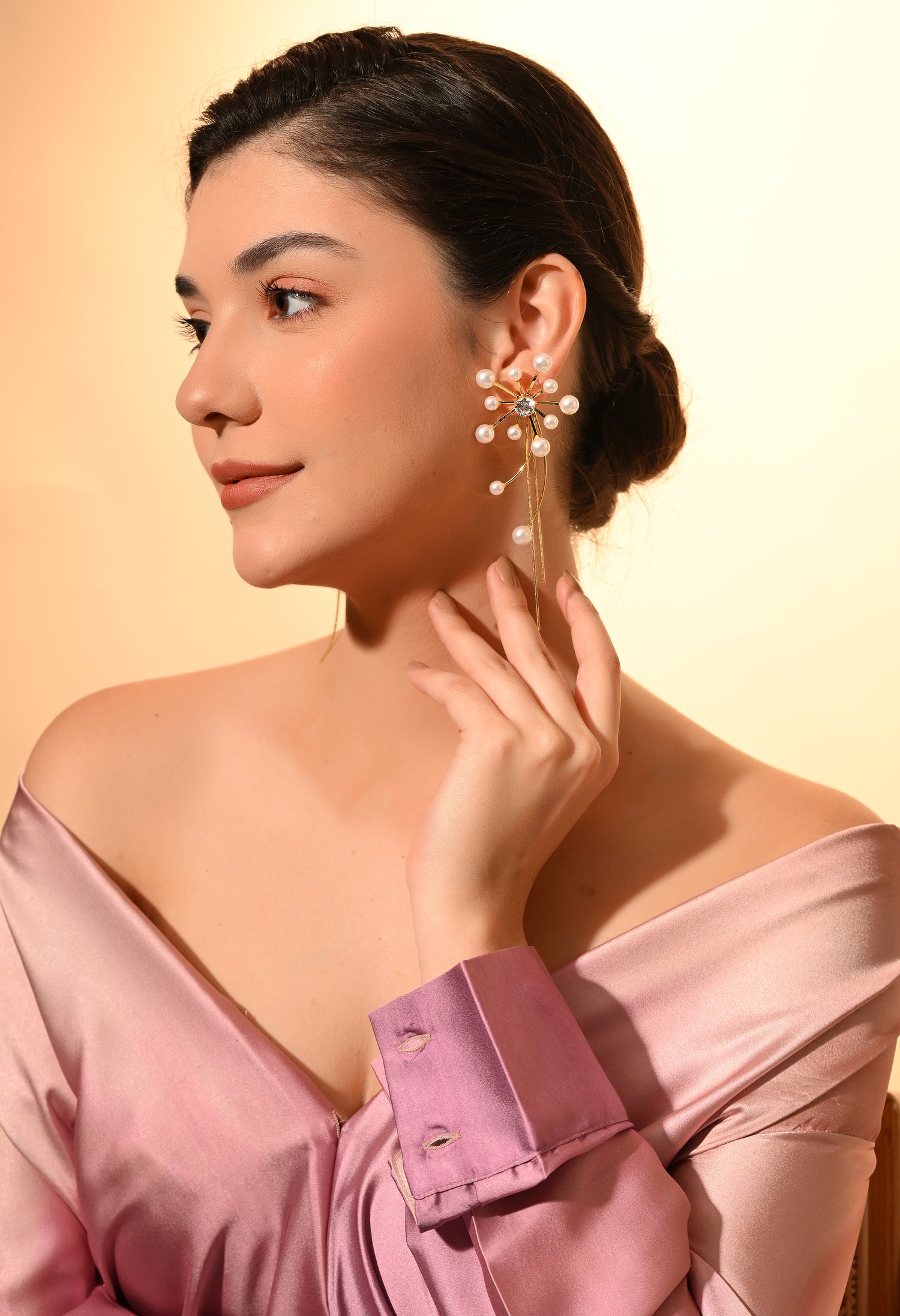 Pearl Radiance Statement Earrings