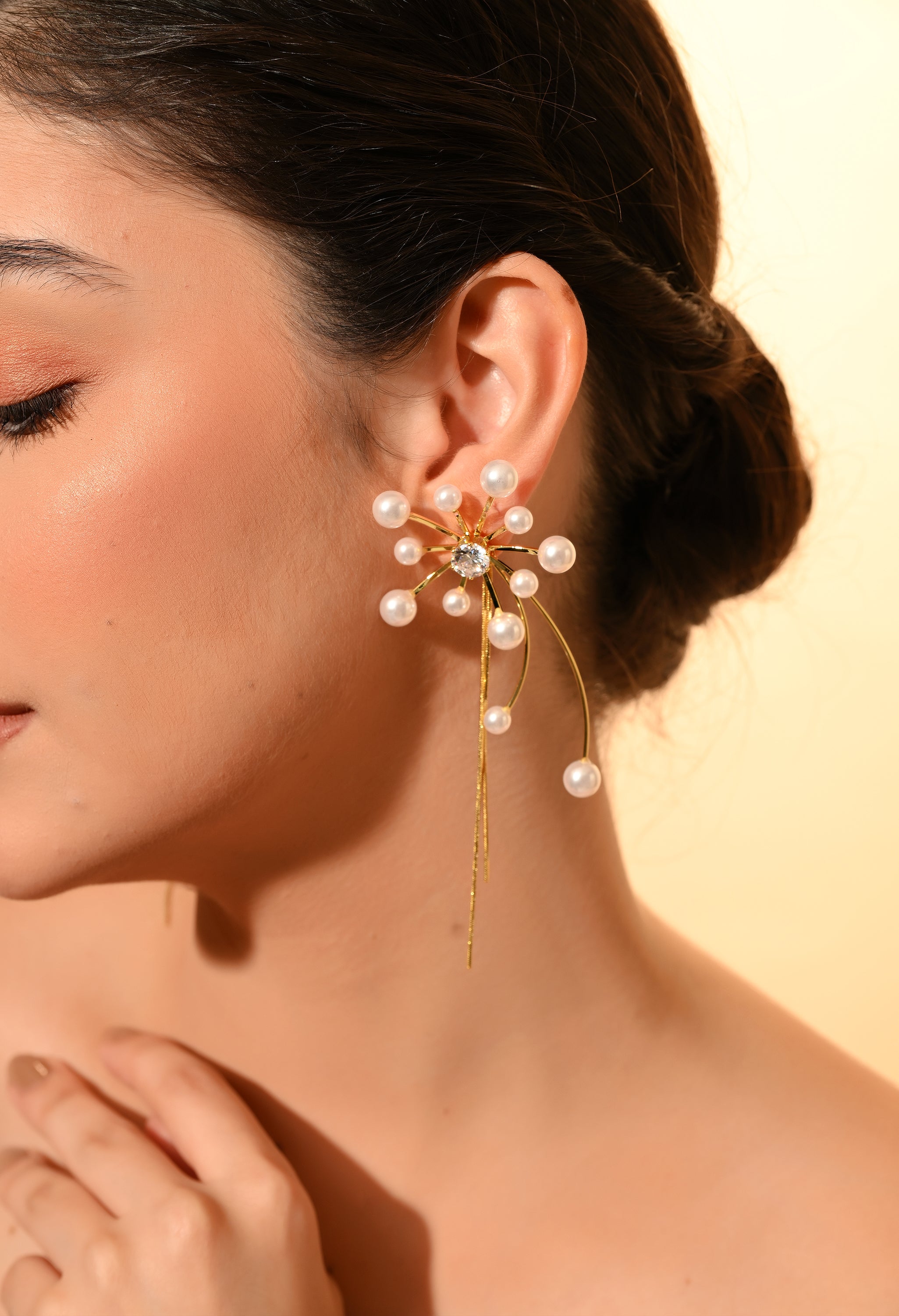 Pearl Radiance Statement Earrings