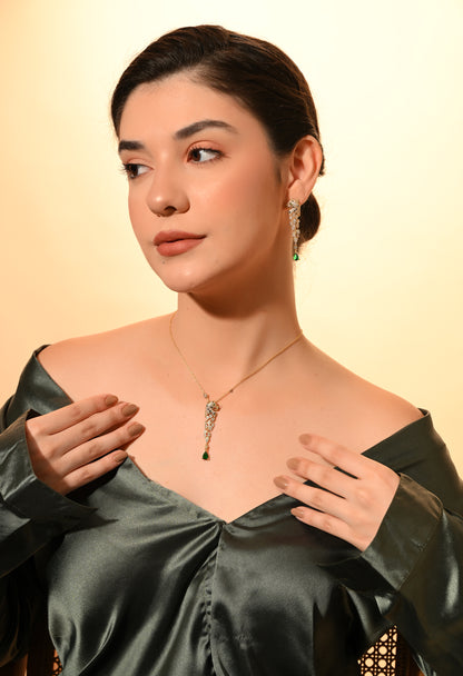 Emerald Elegance Jewelry Set