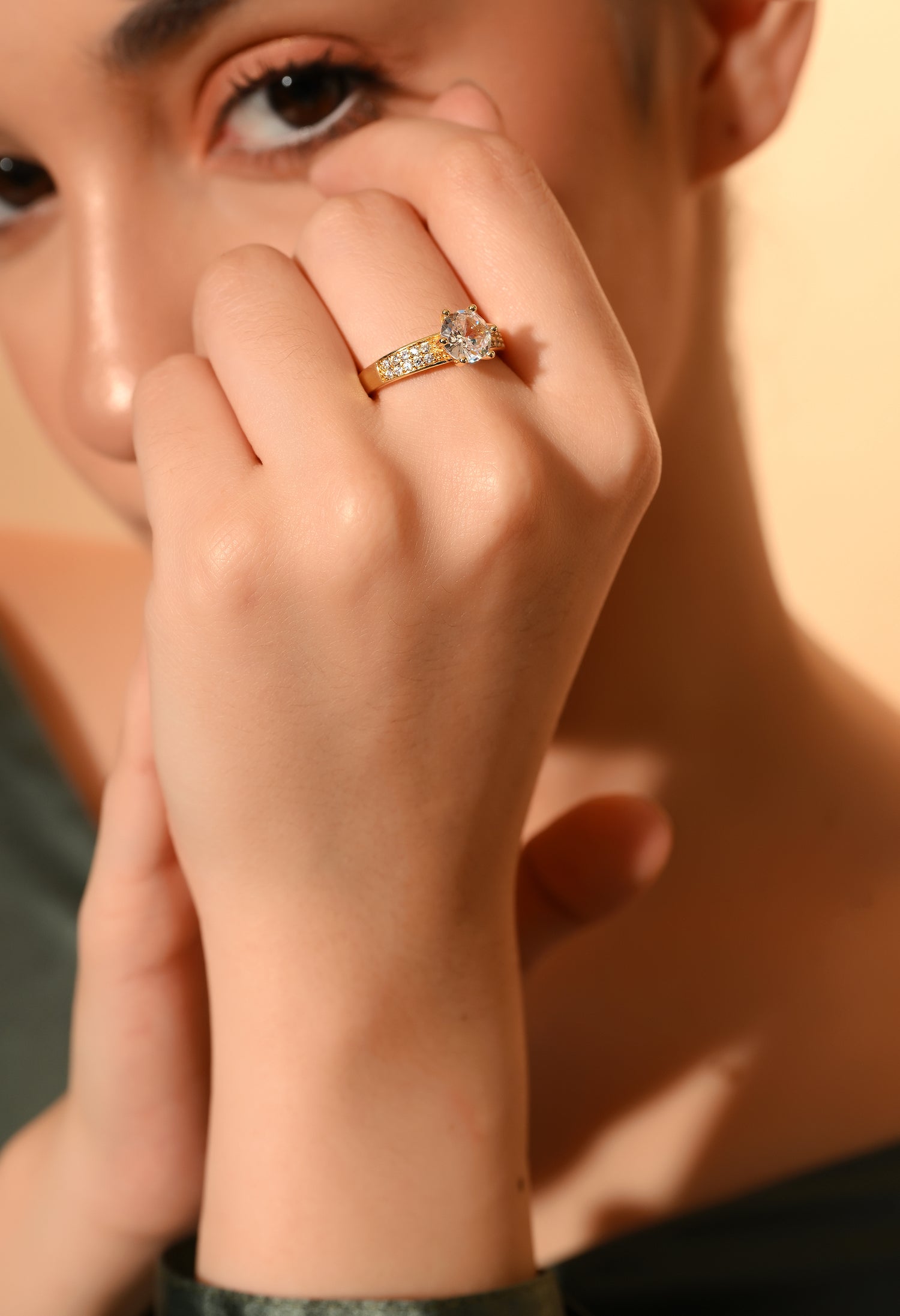 Eternal Glow Solitaire Ring
