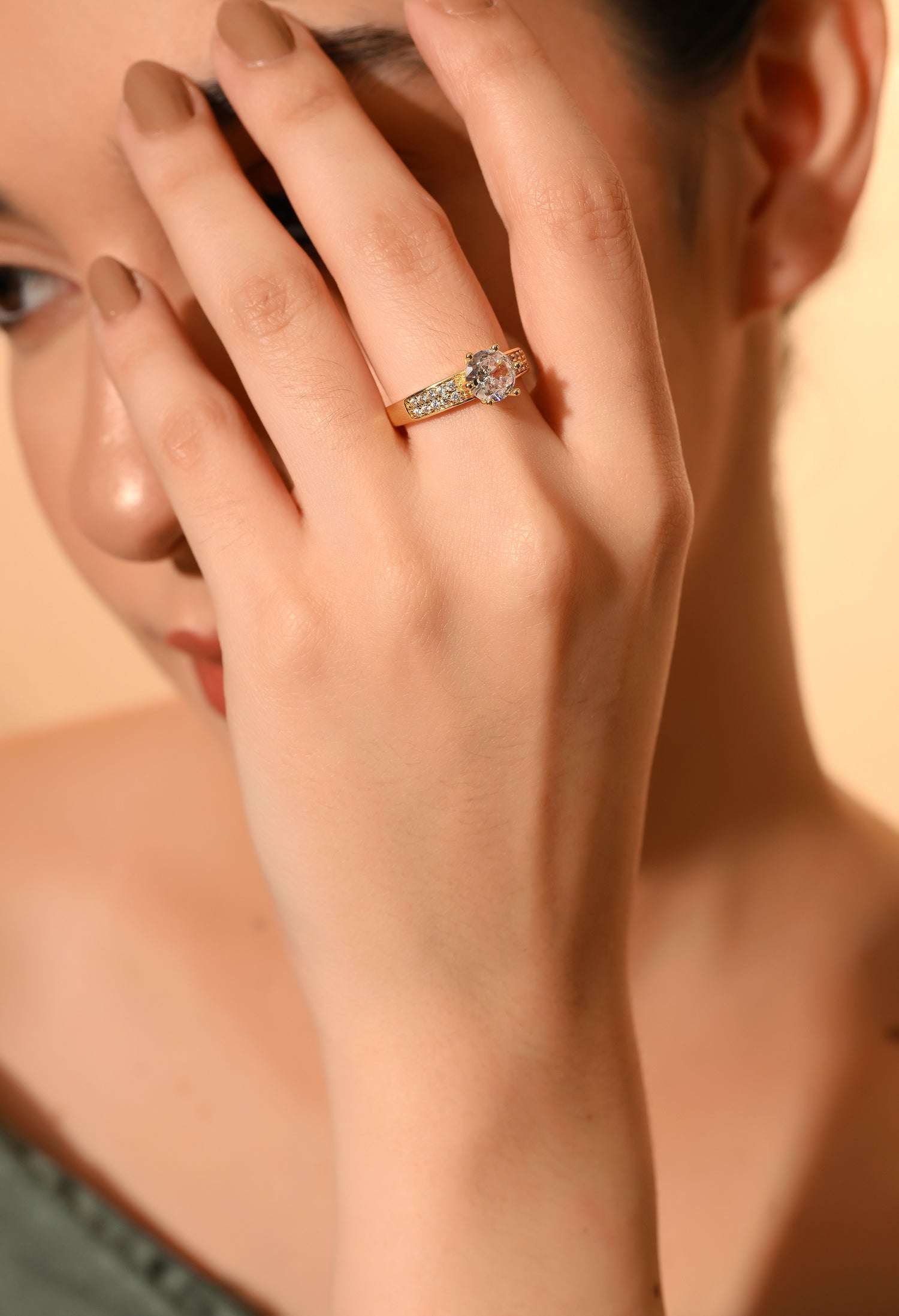 Eternal Glow Solitaire Ring