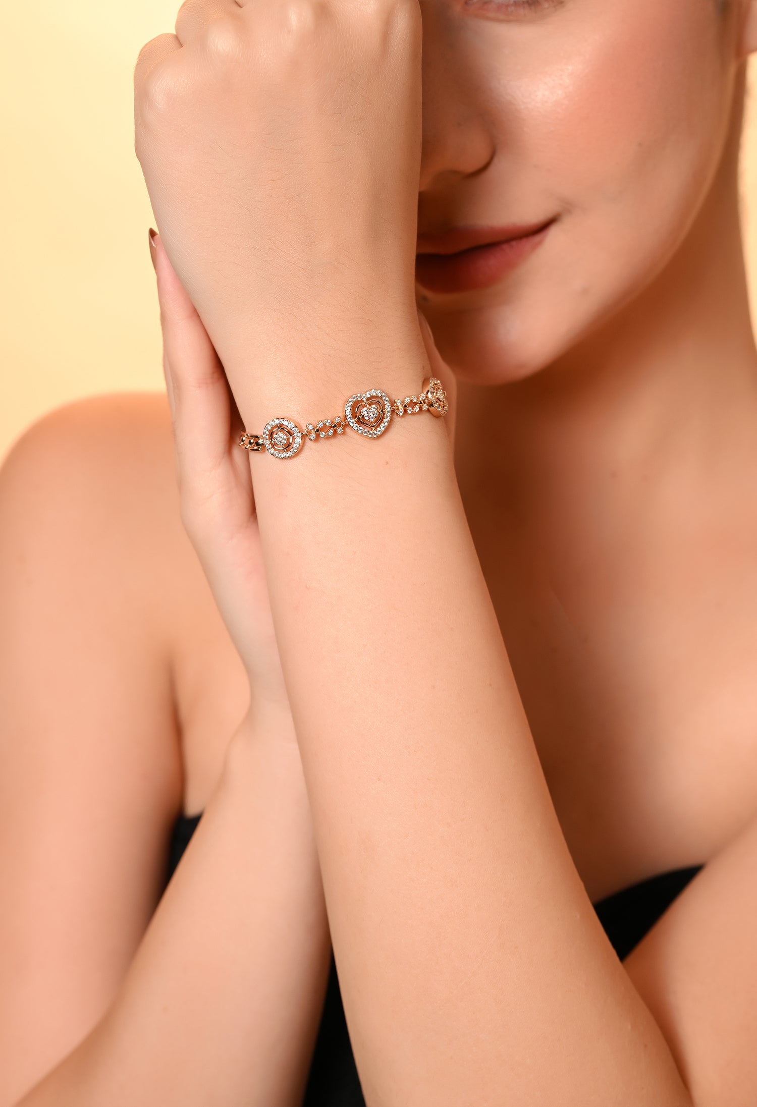 Sparkling Heart Affinity Bracelet