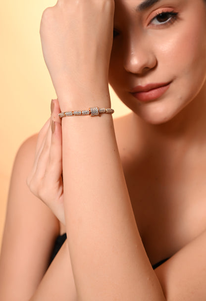 Radiant Crystal Barrel Bracelet